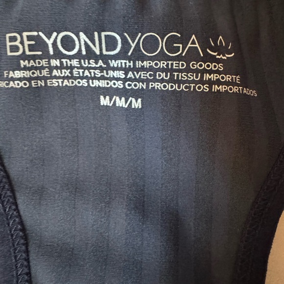 Beyond Yoga Black Work It Over Long Line Bra Size M NWOT - Picture 5 of 5